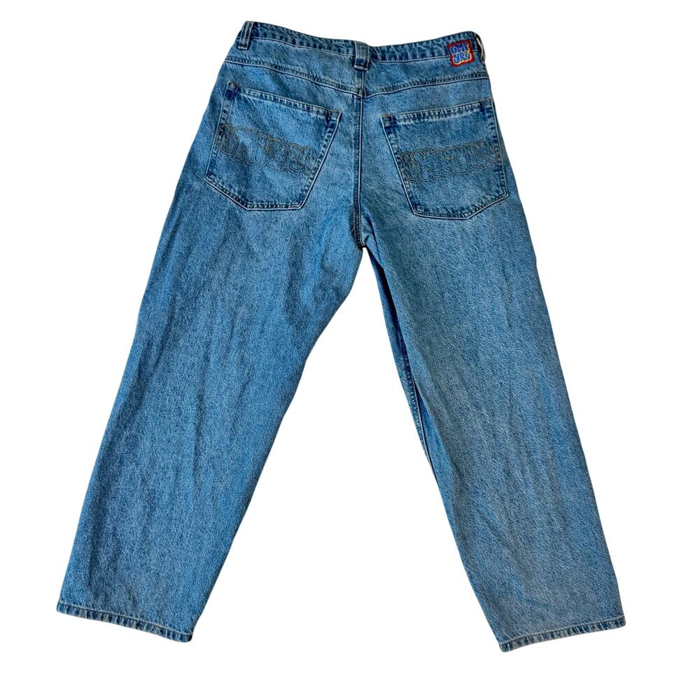 Empyre Easy Now Jeans Y2K Blue Denim Straight Leg Men's 32 Relaxed Fit Skate - Picture 4 of 16